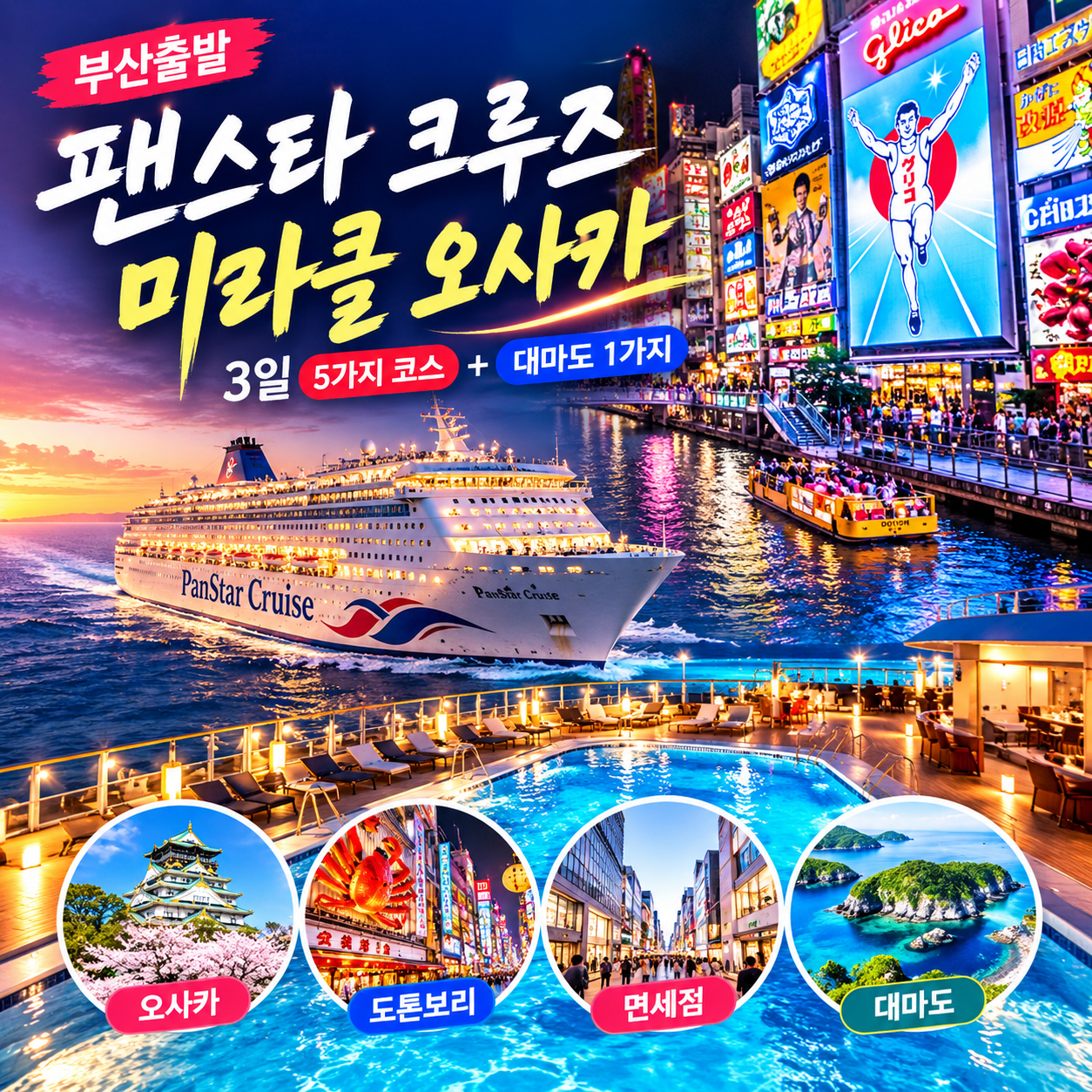 부산 출발 팬스타 미라클 오사카 크루즈  웹용 500 &times; 500